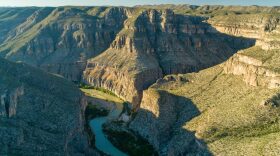 A view from part of the Brewster Ranch in Brewster County, Texas along the Rio Grande.