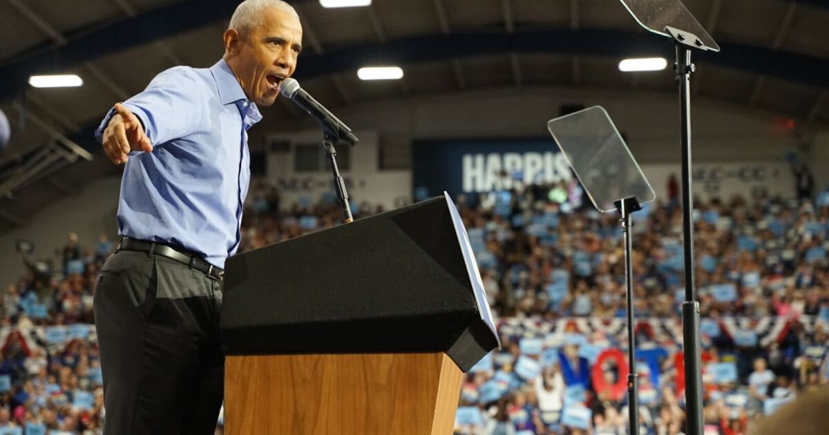 Obama gives blistering critique of Trump as he campaigns for Harris in Pittsburgh
