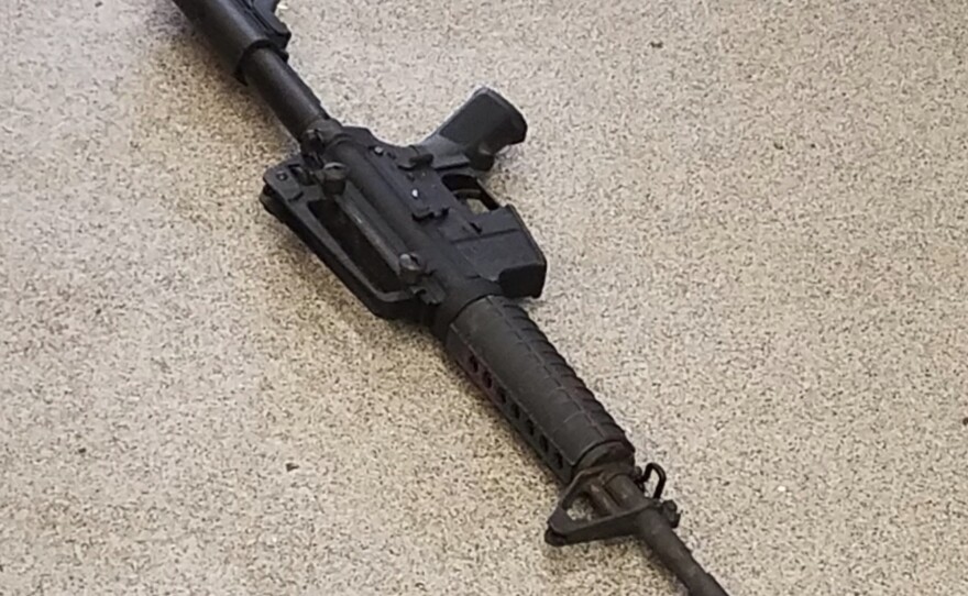 The rifle used in Sunday's deadly shooting at the Waffle House.