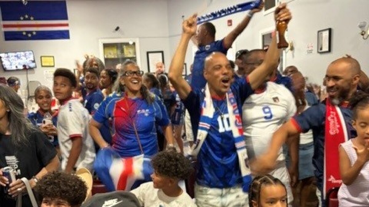Local Cape Verdeans celebrate World Cup match