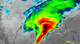 Satellite image of the 1993 Superstorm, which is referred to as the "Storm of the Century."