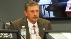 Transportation Secretary Tim Gatz in 2024 participates in an Oklahoma Turnpike Authority meeting.