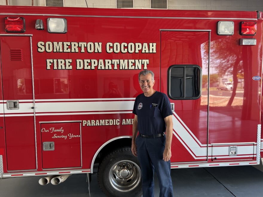 Outgoing Somerton Cocopah Fire Chief Paul DeAnda