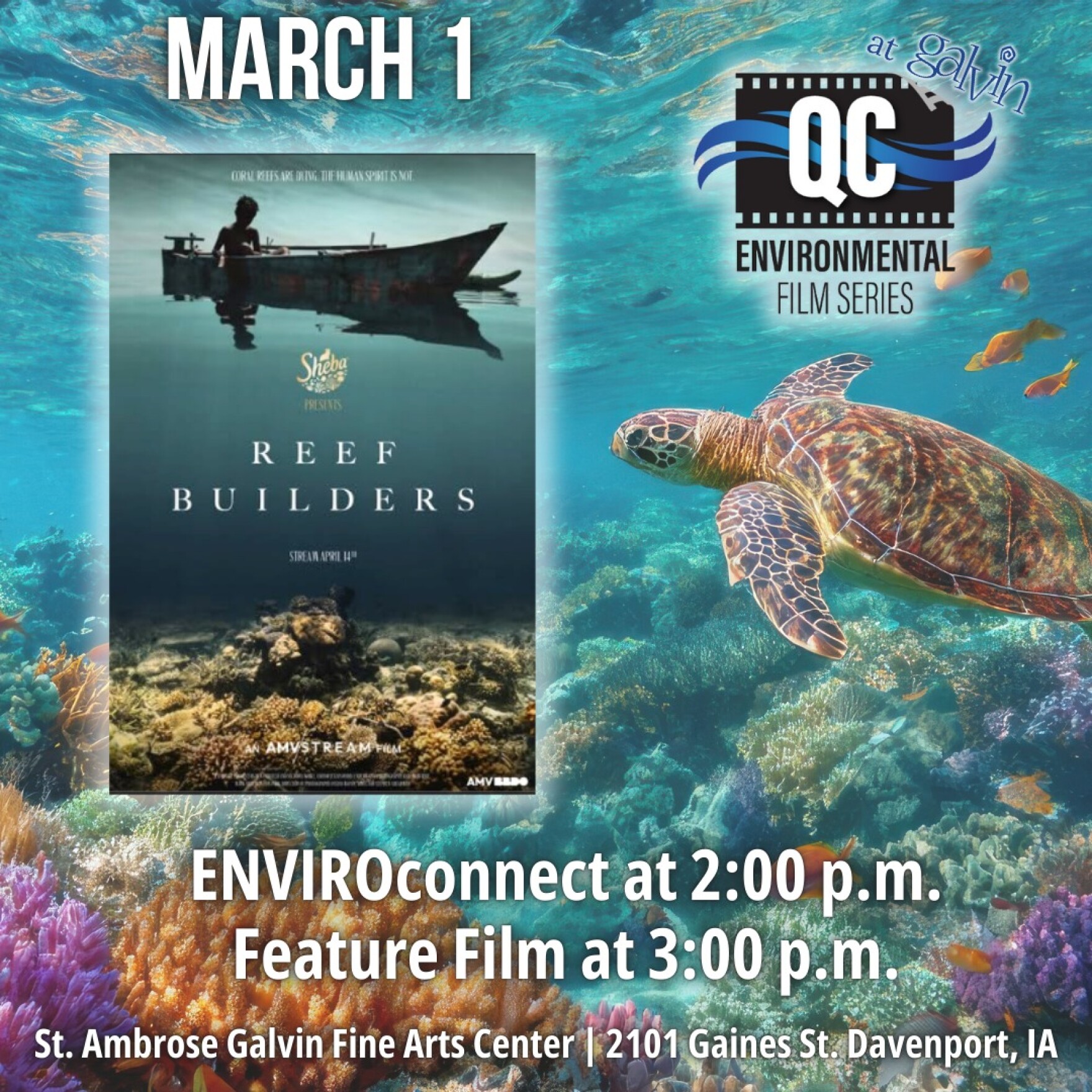 British filmmaker to show doc on rebuilding reefs at QC