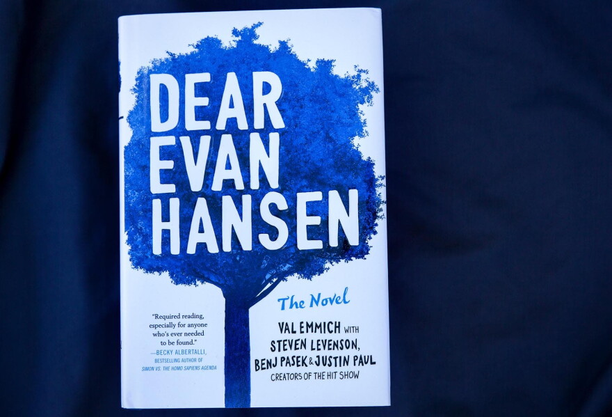 "Dear Evan Hansen: The Novel," by Val Emmich, Steven Levenson, Benj Pasek and Justin Paul. (Robin Lubbock/WBUR)