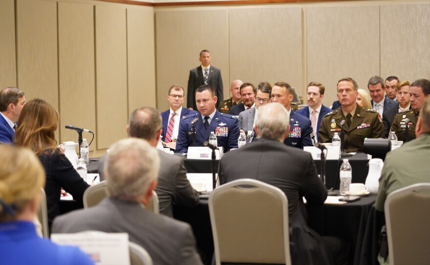 Gov. Henry McMaster, state leaders and military commanders representing South Carolina's military installations met for an annual briefing on Wednesday, Sept. 23, 2026, at the University of South Carolina Alumni Center in Columbia, S.C.