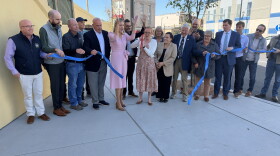 City of Scranton, Lackawanna County and state representatives officially open a new set of sidewalks and sidewall along the 500, 600 and 700 block of Lackawanna Avenue in the city.