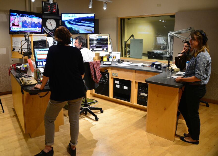 KUOW control room studio record