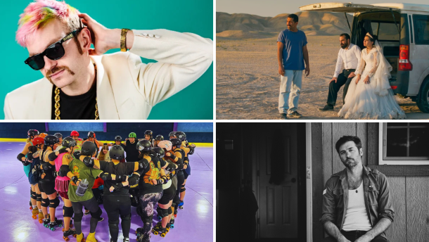 From left to right: Father Funk, It Was Just An Accident, NorCal Rollergirls and John Craigie.