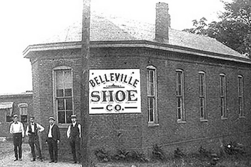 This undated photo shows Belleville Shoe Manufacturing Co. in the early 1900s. It was founded by William Weidmann and his investors, Adolph Knobeloch, Henry E. Leunig, Joseph B. Reis and James Rentchler.