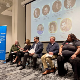 Panelists at Milwaukee Journal Sentinel's food access community conversation on Tuesday, September 29, 2026 at ThriveOn King.