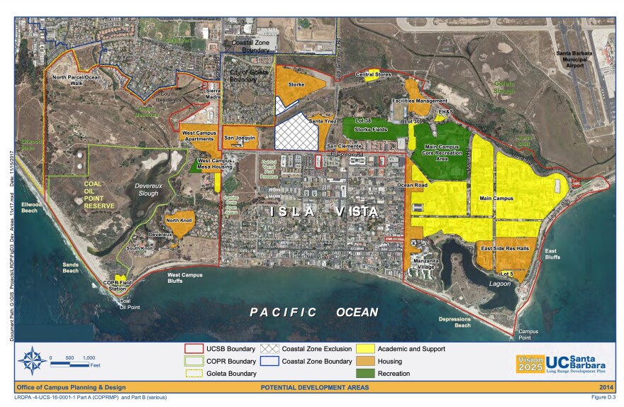 This plan dated 2014 includes multiple sites and design concepts for student housing as part of Vision 2025.