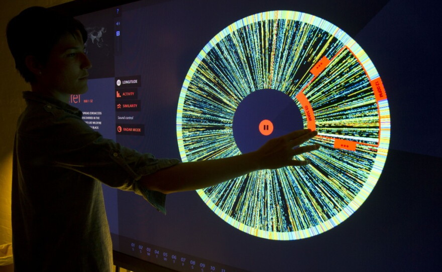 A zombie robot army visualized: sorting through signals from infected computers