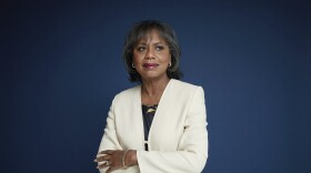 Anita Hill poses for a portrait in New York on Sept. 21, 2021 to promote her book, "Believing: Our Thirty-Year Journey to End Gender Violence," releasing on Sept. 28.