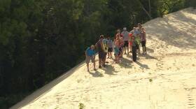 The dune lacks much stabilizing grasses, so winds off Lake Michigan have taken as much as 30 feet off its previous 125-foot peak, National Park Service Ranger Rafi Wilkinson told The (Northwest Indiana) Times.