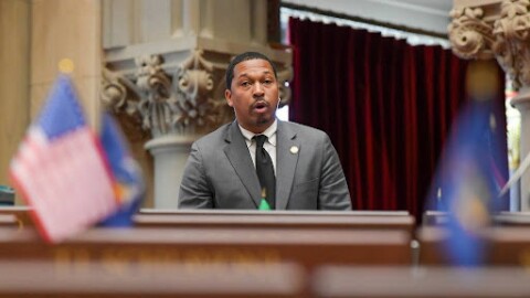 Assemblymember Jordan Wright, a Democrat, represents Harlem.