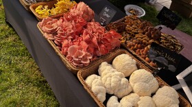 Oracle Mushrooms Co. display at a local farmers market.