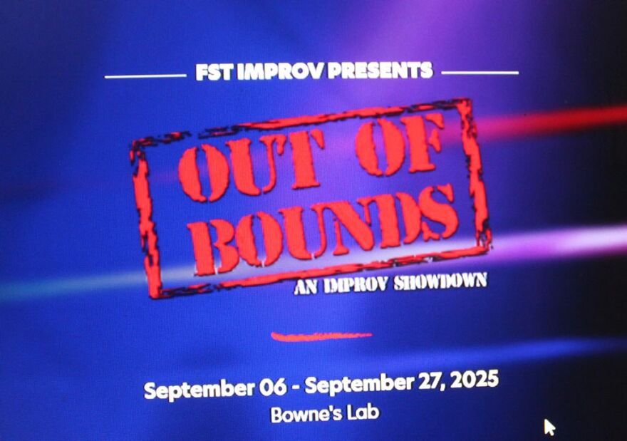 Florida Studio Theatre Graphic for 'Out of Bounds'