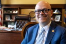 Idaho Secretary of State Phil McGrane sits for a portrait in his office at the state capitol building Tuesday, Sept. 22, 2026.