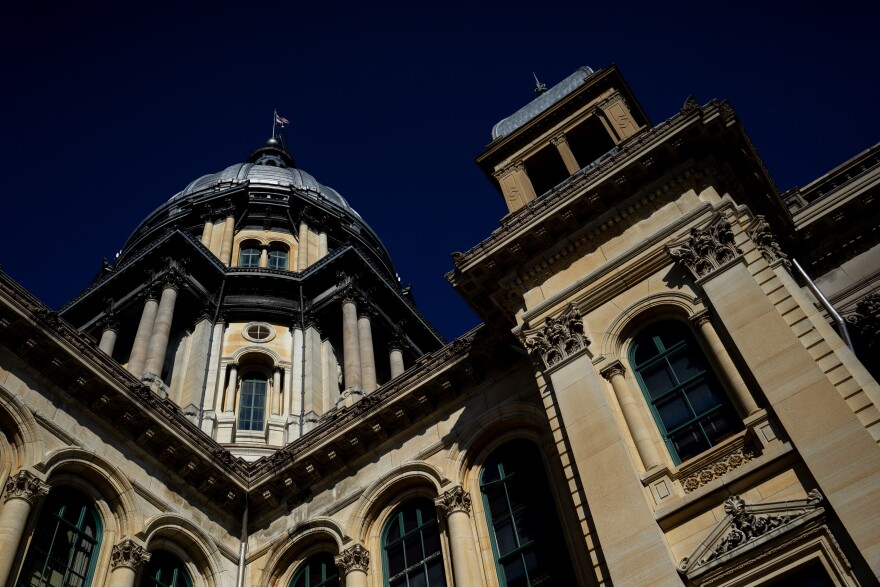 The Illinois State Capitol on Wednesday, Feb. 21, 2024, in Springfield, Ill.