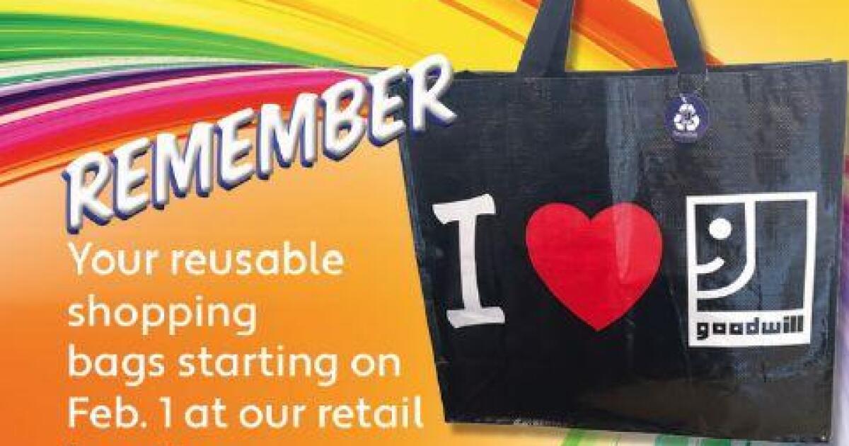 Goodwill Announces Date For Elimination Of Plastic Bags