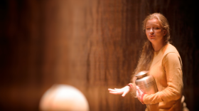 Laura Lillian Baggett in the Burning Coal Theatre Company production of "A Hundred Words for Snow" by Tatty Hennessy, directed by Jerome Davis.