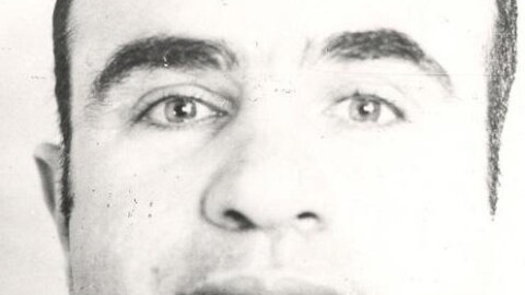 Al Capone at Alcatraz Federal Penitentiary in 1934.