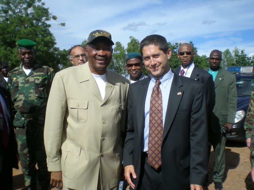 Todd Moss and President Toure of Mali in September 2007. Toure was deposed in a coup five years later.