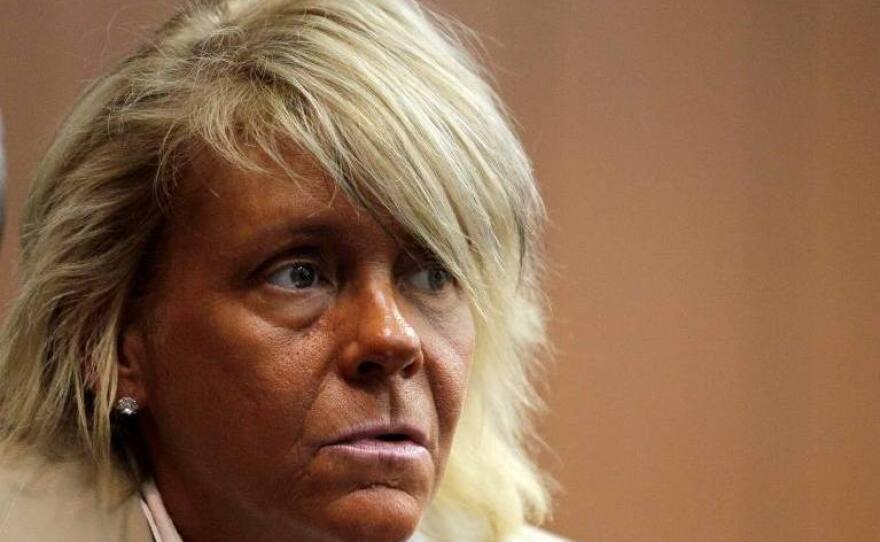 Patricia Krentcil on May 2 at a court hearing about a charge that she endangered her daughter by taking her into a tanning salon. Krentcil pleaded innocent.