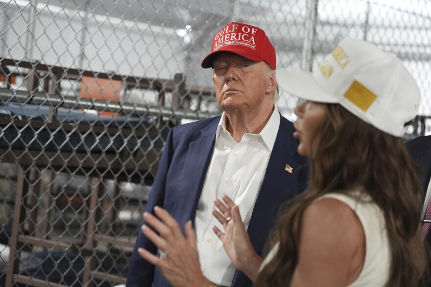 President Trump visits Alligator Alcatraz site