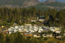 Homes built after the Camp Fire line a hillside at Paradise Mobile Estates, Thursday, Oct. 26, 2023, in Paradise, Calif.