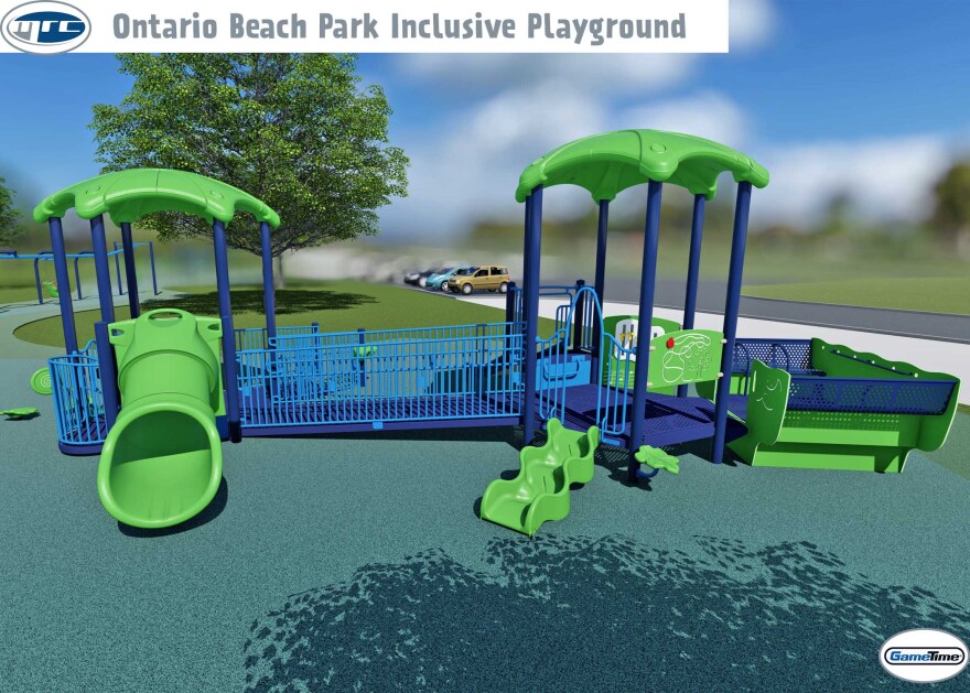 The inclusive playground to be built at Ontario Beach Park will the first one in a Monroe County park.