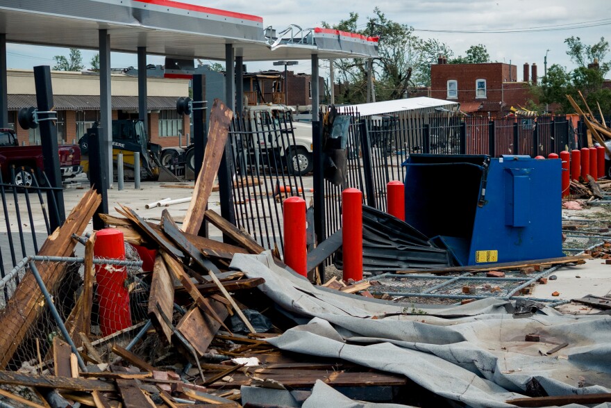 North St. Louis experienced severe storm damage as an EF3 tornado ripped through the city on May 16.