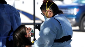 File photo of an individual being tested for COVID in Florida.