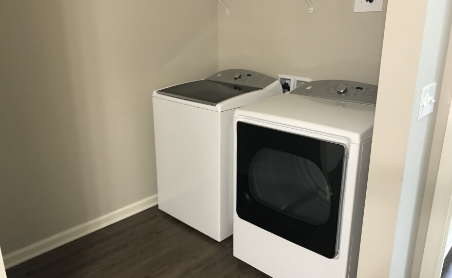 Washer and dryer.