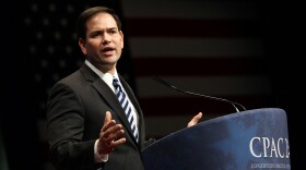 Sen. Marco Rubio, R-Fla., delivers a speech during the annual Conservative Political Action Conference in February in Washington.