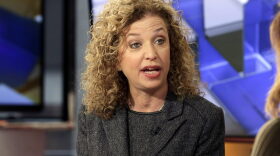 FILE - In this March 21, 2016 file photo, then-Democratic National Committee (DNC) Chair, Rep. Debbie Wasserman Schultz, D-Fla., is interviewed in New York. House Speaker Paul Ryan and Wasserman Schultz are about to test voters’ anti-establishment mood, first hand. Fifteen states from Florida to Arizona still have House primaries in an election year that’s seen both parties’ supporters seethe against Washington. (AP Photo/Richard Drew, File)