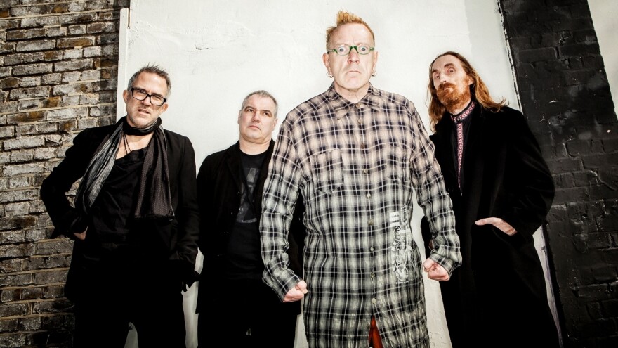Public Image Ltd, with John Lydon in the foreground.