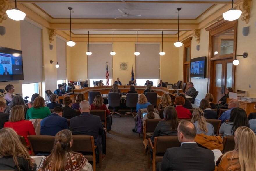The Joint Budget Committee meets at the Colorado Capitol complex in Denver on Monday, Jan. 6, 2025.