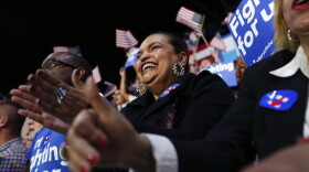 Elections voting vote: Supporters of Democratic presidential candidate Hillary Clinton cheer as they watch election returns at her Super Tuesday election night rally in Miami on March 1, 2016.