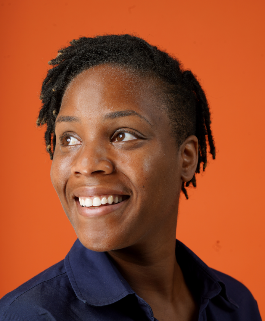 Jasmine Vaughn-Hall is a Neighborhood and Community reporter fgor the Baltimore Banner (Banner photo)