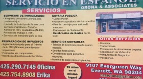 The Washington Attorney General's office has taken action against Orona & Associates in Everett, the business advertised here.  A consent decree assessed $8,000 in civil penalties and $1,500 in costs and fees.