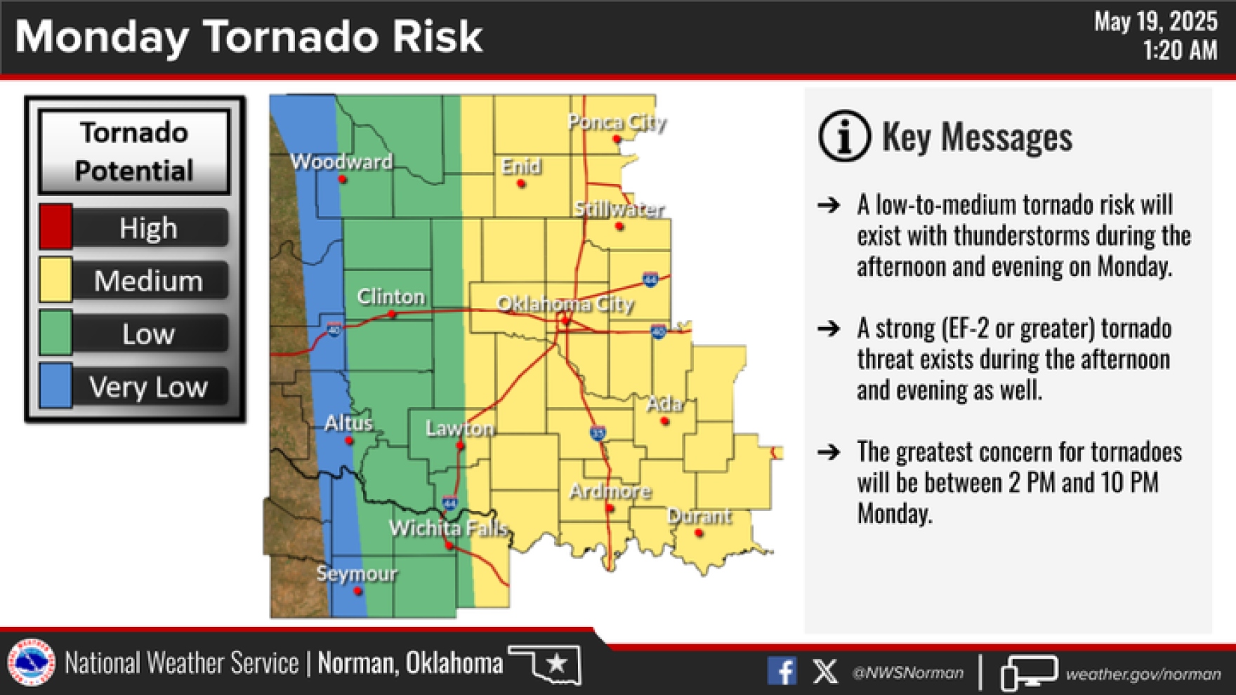Widespread severe storms, tornadoes possible Monday across Oklahoma ...