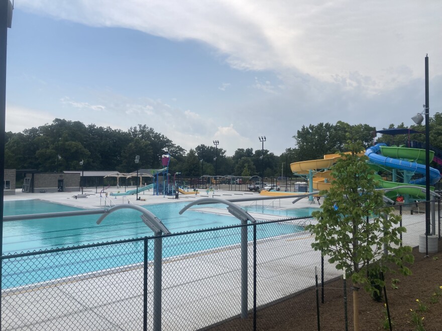 The new pool at Hopkins Park ahead of its mid-August opening.
