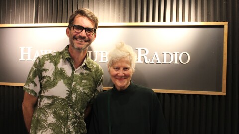 Visual artist Ann Hamilton, right, with HPR's DW Gibson, left. (April 4, 2026).