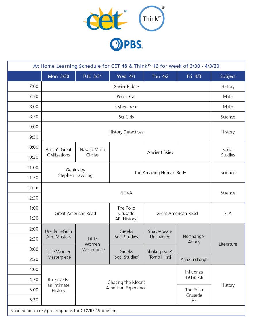 Local Public TV Stations Adding Daytime Programs For Students | WVXU local-public-tv-stations-adding-daytime-programs-for-students-wvxu