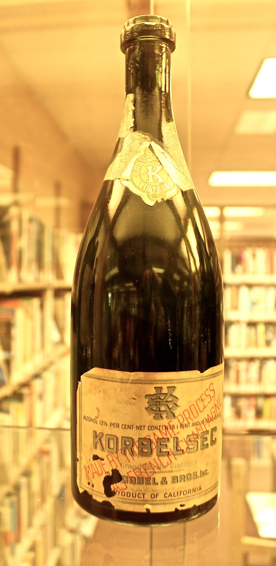 Bottle of Corbel at Sonoma Wine Library