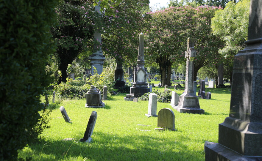 Graves at Norfolk's Elmwood Cemetery in September 2026.