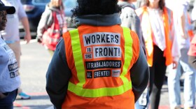 Unite Here hospitality union workers in Virginia spent the last few months canvassing in districts that were key to winning a majority in the General Assembly. (Photo by Mechelle Hankerson)