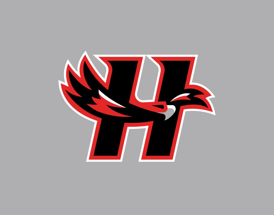 A new logo for the Heights High School Falcons features a stylized bird. It was designed by Wichita artist Bill Gardner, who also designed the new RedHawks logo for Wichita's North High.